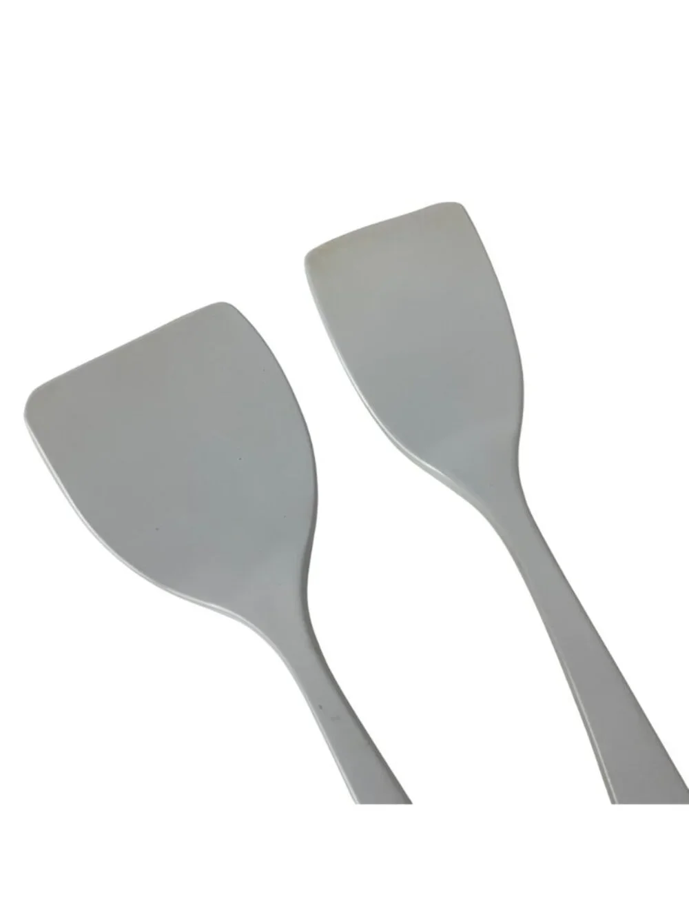 Ekco Melamine Spatula Turner Set Of 2 White Lightweight Durable Kitchen Utensils